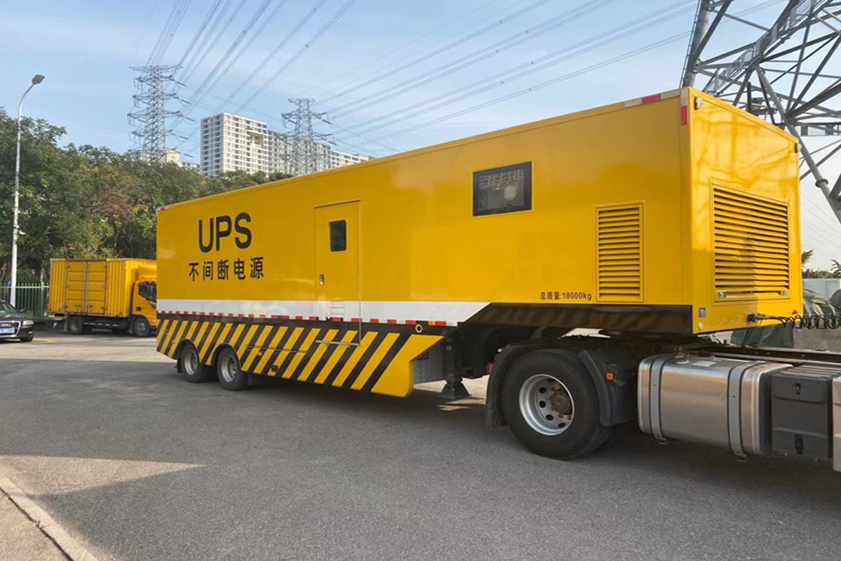 肥东发电机租赁施工现场
